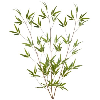 Bamboo decorative branch, 130cm, green, PEVA