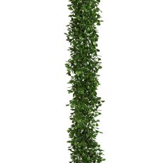 Boxwood Garland, 180cm, Plastic, green