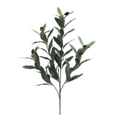 Olivenzweig x4, ca 50cm, 66 Bl.,4 Oliven, grün