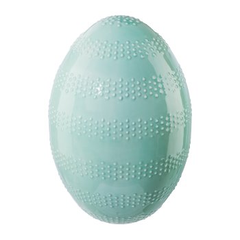 Ceramic Egg xxl, H54,D32cm, Aqua
