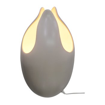 Keramikvase FLOW mit Beleuchtung, H44,D26cm, creme