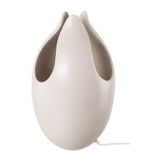 Keramikvase FLOW mit Beleuchtung, H44,D26cm, creme