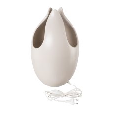 Keramikvase FLOW mit Beleuchtung, H44,D26cm, creme