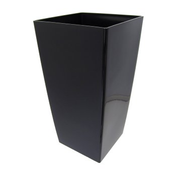 Vase Conical Piza Gloss 3,5L, 14x14x26cm Height, Black