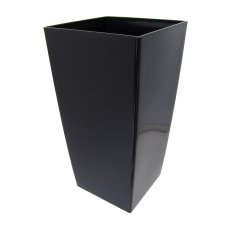 Vase konisch PIZA Glanz 3,5L, 14x14x26cm Höhe, schwarz