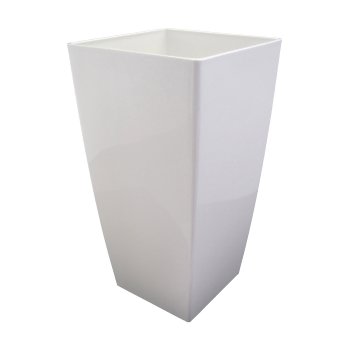 Vase konisch PIZA Glanz 14L, 22x22x41cm Höhe, weiß