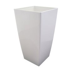 Vase konisch PIZA Glanz 14L, 22x22x41cm Höhe, weiß