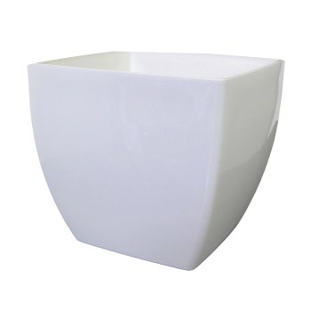 Vase konisch SIENA Glanz 17,5L, 30x30x27cm Höhe, weiß