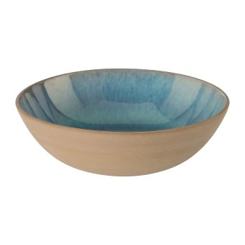 Keramik-Schüssel Ella, 26x26x8,5cm, grün-blau