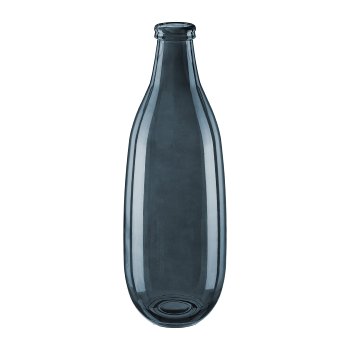 Glass Vase Passo Unikat Recycled, 40x15cm, Grey