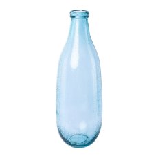 Glas Recycled Vase VLUX, 15x15x40cm, aqua