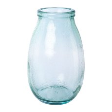 Glas Recycled Vase PANTIE, 18x18x23cm, hellgrün