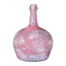 Glas Recycled Vase antik BOLS, 26x26x19cm, rosa