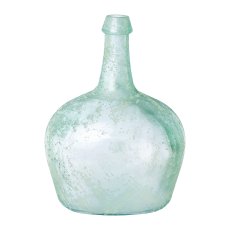 Glas Recycled Vase antik BOLS, 38x38x27cm, weiss
