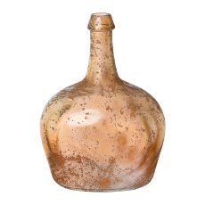 Glas Recycled Vase antik BOLS, 38x38x27cm, hellbraun
