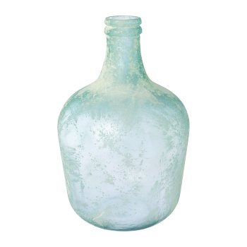 Glas Vase Antik ARTEMIS, recycelt, 42x42x27cm, weiß