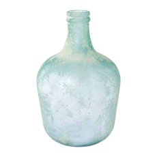 Glas Recycled Vase antik ARTEMIS, 42x42x27cm, weiss