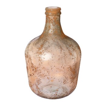 Glas Vase Antik ARTEMIS, recycelt, 42x42x27cm, hellbraun