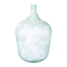 Glas Recycled Vase antik ARTEMIS, 37x37x56cm, weiss
