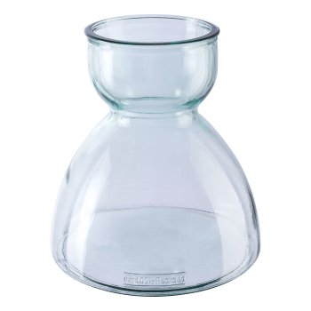Glass Vase PAULA, 23x22x22cm, clear, Recycled