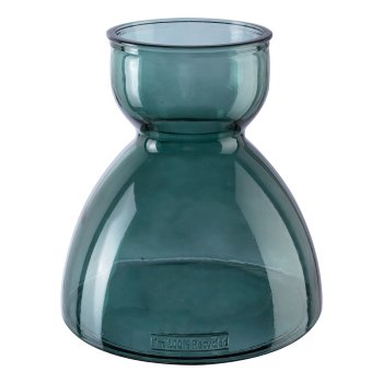 Glass Vase PAULA, 23x22x22cm, blue