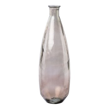 Glas Vase EMMA, recycelt, 80x26x26cm, braun