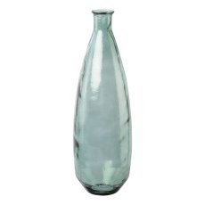 Glass Vase EMMA, 80x26x26cm, grey, Recycled