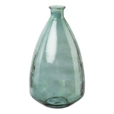 Glas Vase MARIA, recycelt, 60x33x33cm, grau