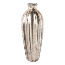 Glas Vase ALEX, recycelt, 28x12x12cm, silber