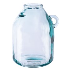 Glas Gefäß mit Griff NOIA, recycelt, 26x21x21cm, klar