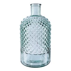 Glass Bottle Vase Diamond Cut