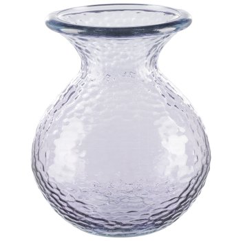 Glass Ball Vase PARADISE, 15x18,5cm, Antique Purple, Recycled