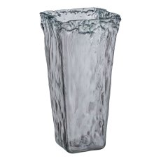 Glas Vase, ARKIS 33x16cm, Schlamm