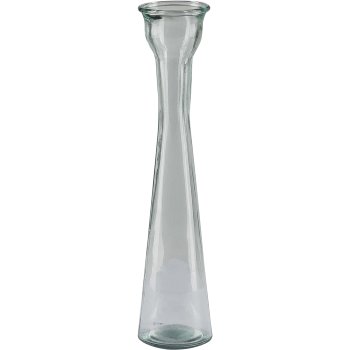 Glass vase SERENA, recycled, 31x7.5x7.5cm, clear