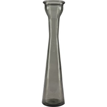 Glass vase SERENA, recycled, 31x7.5x7.5cm, stone grey