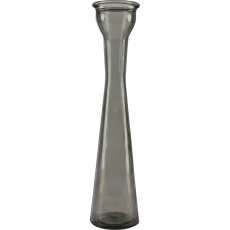 Glass vase SERENA, recycled, 31x7.5x7.5cm, stone grey