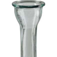 Glass vase SERENA, recycled, 40x8x8cm, clear