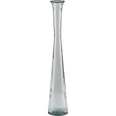 Glass vase SERENA, recycled, 51x9.5x9.5cm, clear