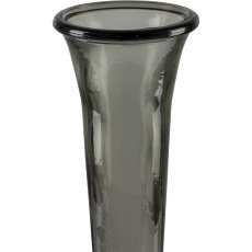 Glass vase SERENA, recycled, 51x9.5x9.5cm, stone grey