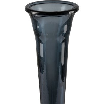 Glass vase SERENA, recycled, 51x9.5x9.5cm, royal blue