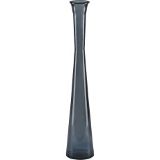 Glass vase SERENA, recycled, 51x9.5x9.5cm, royal blue