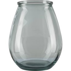 Glass vase OPUS, recycled, 23x19x19cm, clear