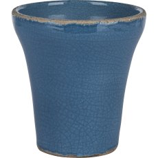 Keramikvase VENEZIA, 15x14x14cm, blau