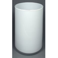 Glass Vase Cylinder White,