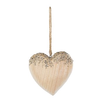 Wood Heart Pendant Brilliance,