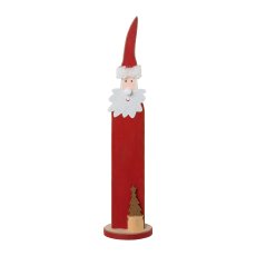 Wood Santa Claus On Foot With