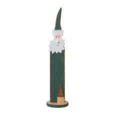 Wood Santa Claus On Foot With