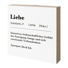 Holz Deko Tafel/Hänger LIEBE,