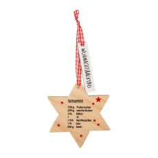 Wooden star hanger,CHRISTMAS BAGS,