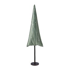 Velvet tree on foot,with star motif, 70x20m, green